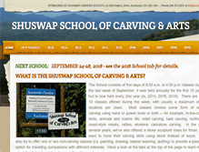 Tablet Screenshot of bccarvingschool.com